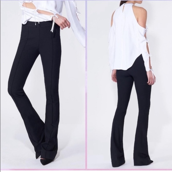 Veronica Beard Evelyn Flare Pants Black Size 4 - Picture 1 of 7